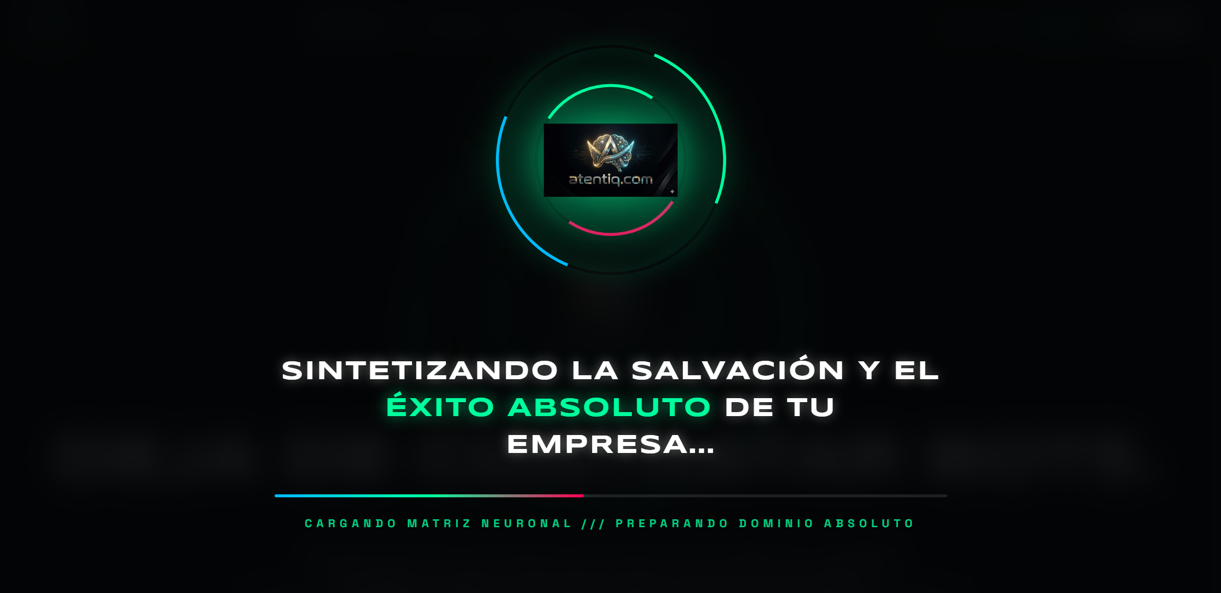 Pantalla de software ATENTIQ